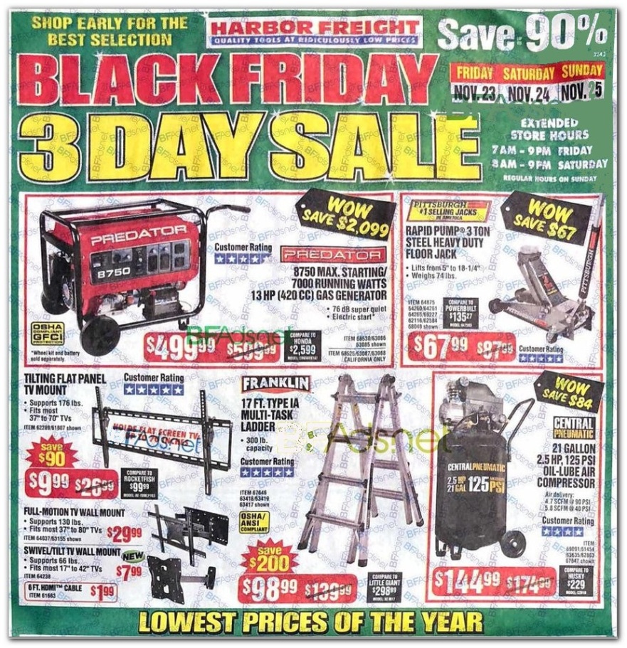 Harbor Freight Black Friday 2019 Ad, Deals and Sales